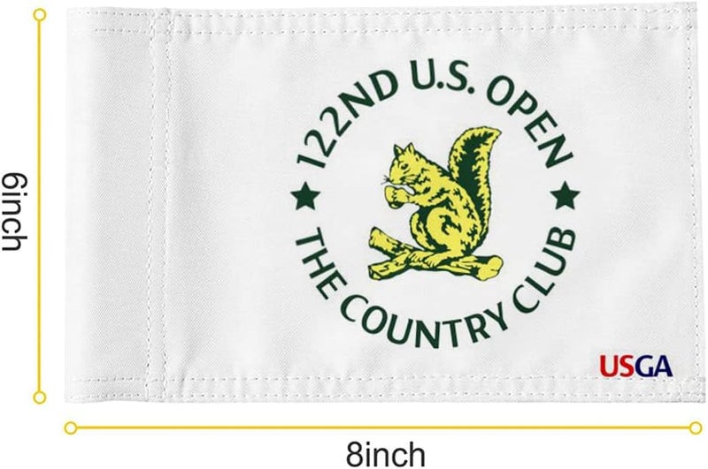 2BUT Standard Golf Flag USGA Golf Pin Flag Practic Putting Green Golf Flag For Backyard Garden Double-Sewn 600D Nylon Miniature Pin Flag Regulation Tube Flag 8"L x 6"H White - Image 2